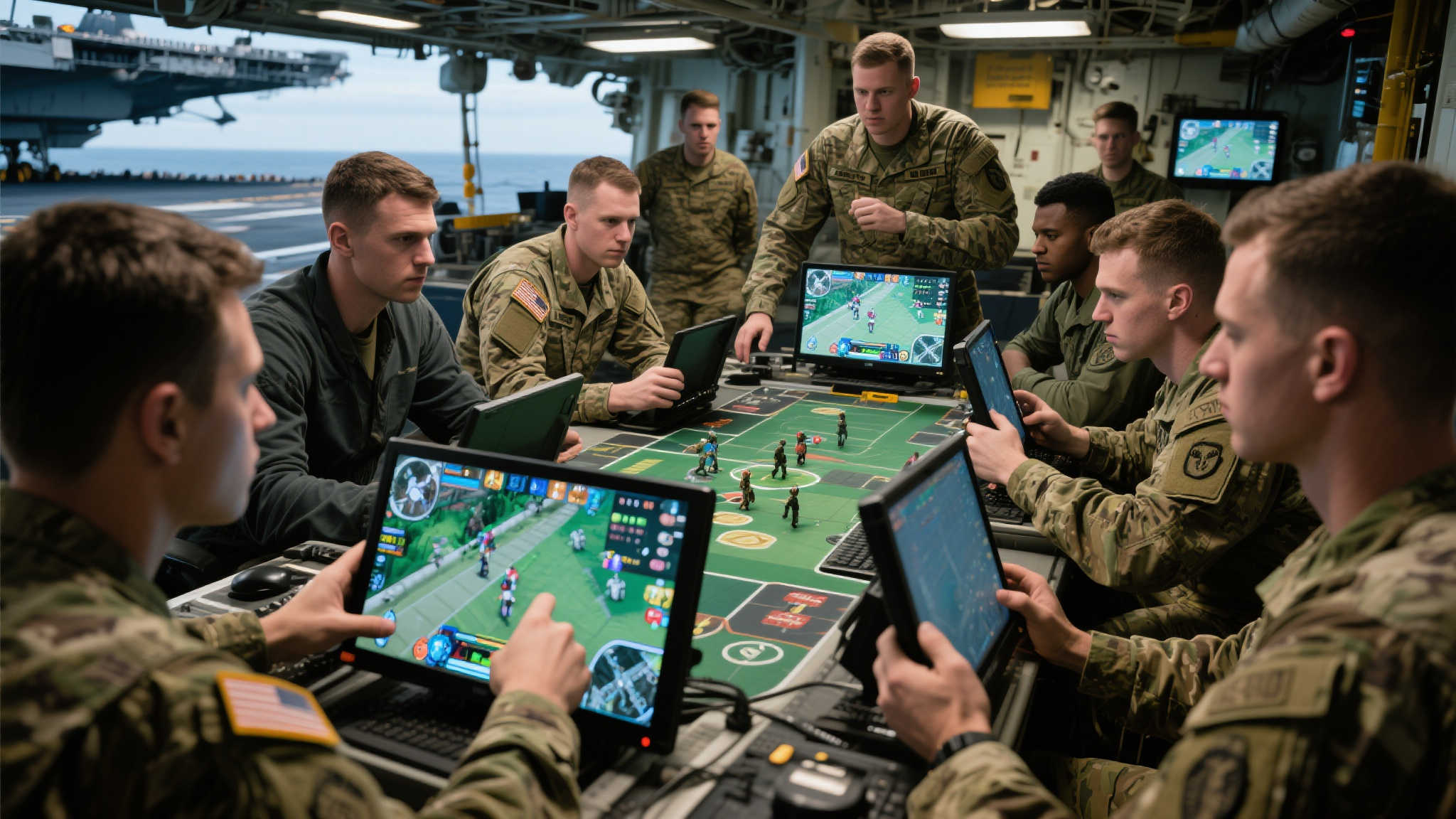 英国航母创新引入电竞房,提升士兵战斗技能 英国航母创新引入电竞房,提升士兵战斗技能